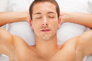 Handsome man relaxed in spa: ©BONNINSTUDIO/istockphoto